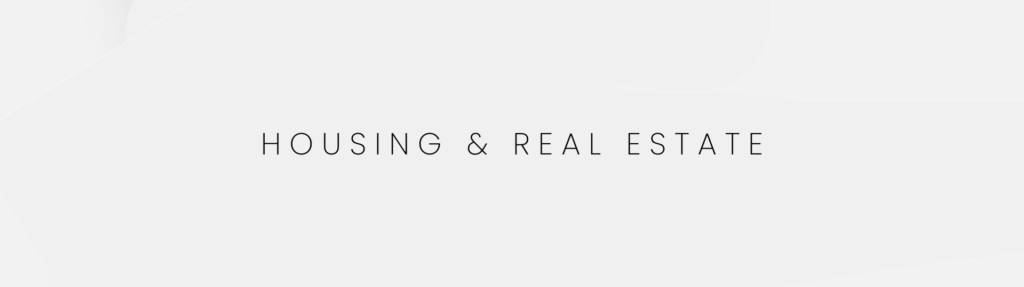 Housing & Real Estate Banner