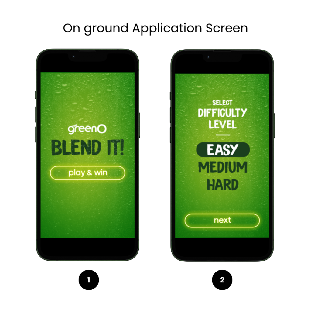 GreenO On ground Application Screen 1