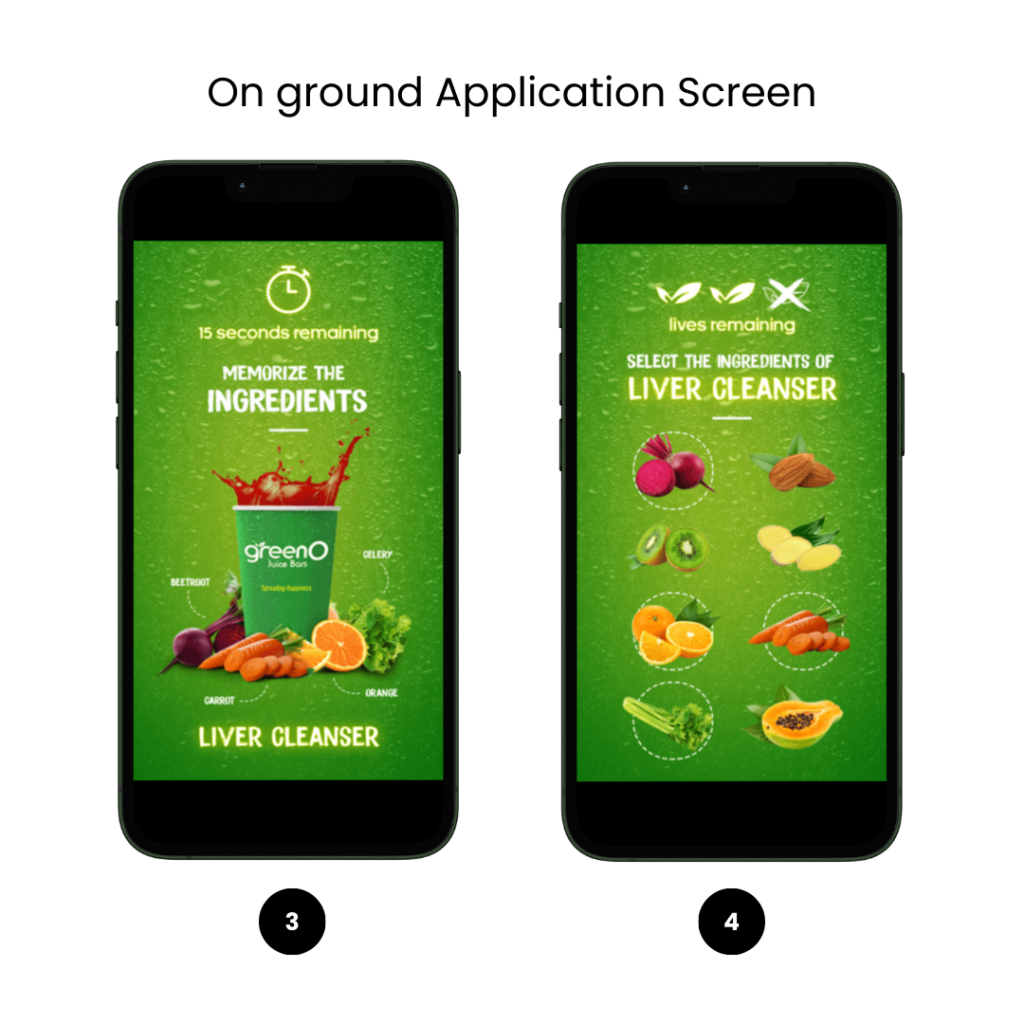 GreenO On ground Application Screen 2