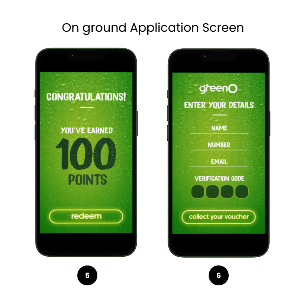 GreenO On ground Application Screen 3